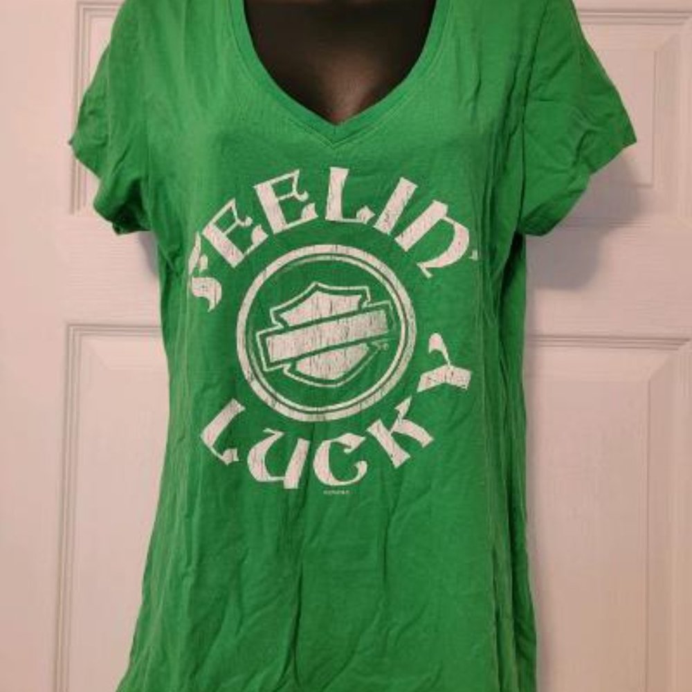 HARLEY DAVIDSON GREEN CLOVER T-SHIRT
